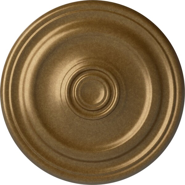 Ekena Millwork Kepler Traditional Ceiling Medallion (For Canopies up to 3 3/4"), 15 7/8"OD x 1 1/2"P, Pale Gold CM16KPPAS - main